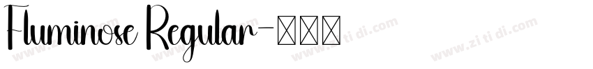 Fluminose Regular字体转换